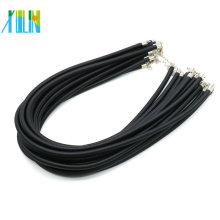 Preço de fábrica venda quente diy colar de artesanato preto choker bom colar de cordão de seda preto com fecho, 100 unidades / pacote, zyn0011